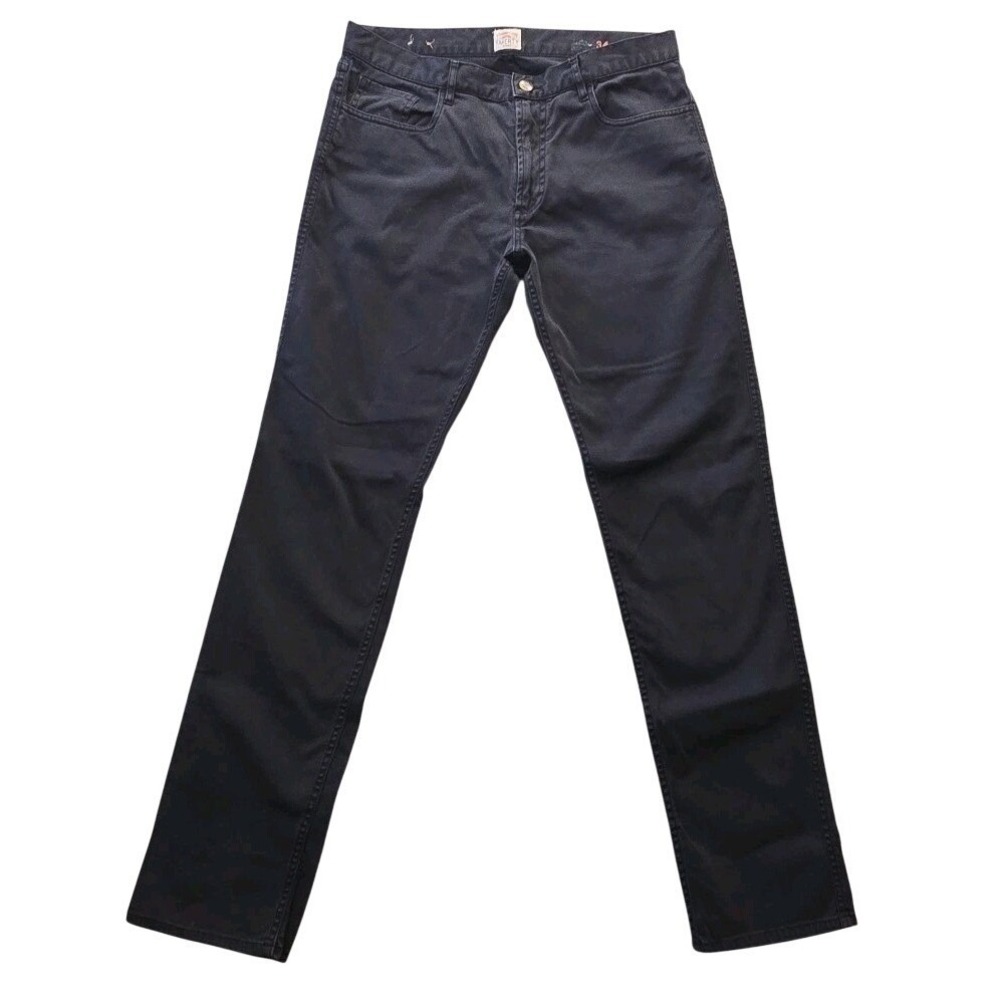 Faherty Men's Comfort Twill 5-Pocket Pants Washed Black MBC0001 34x33 EUC